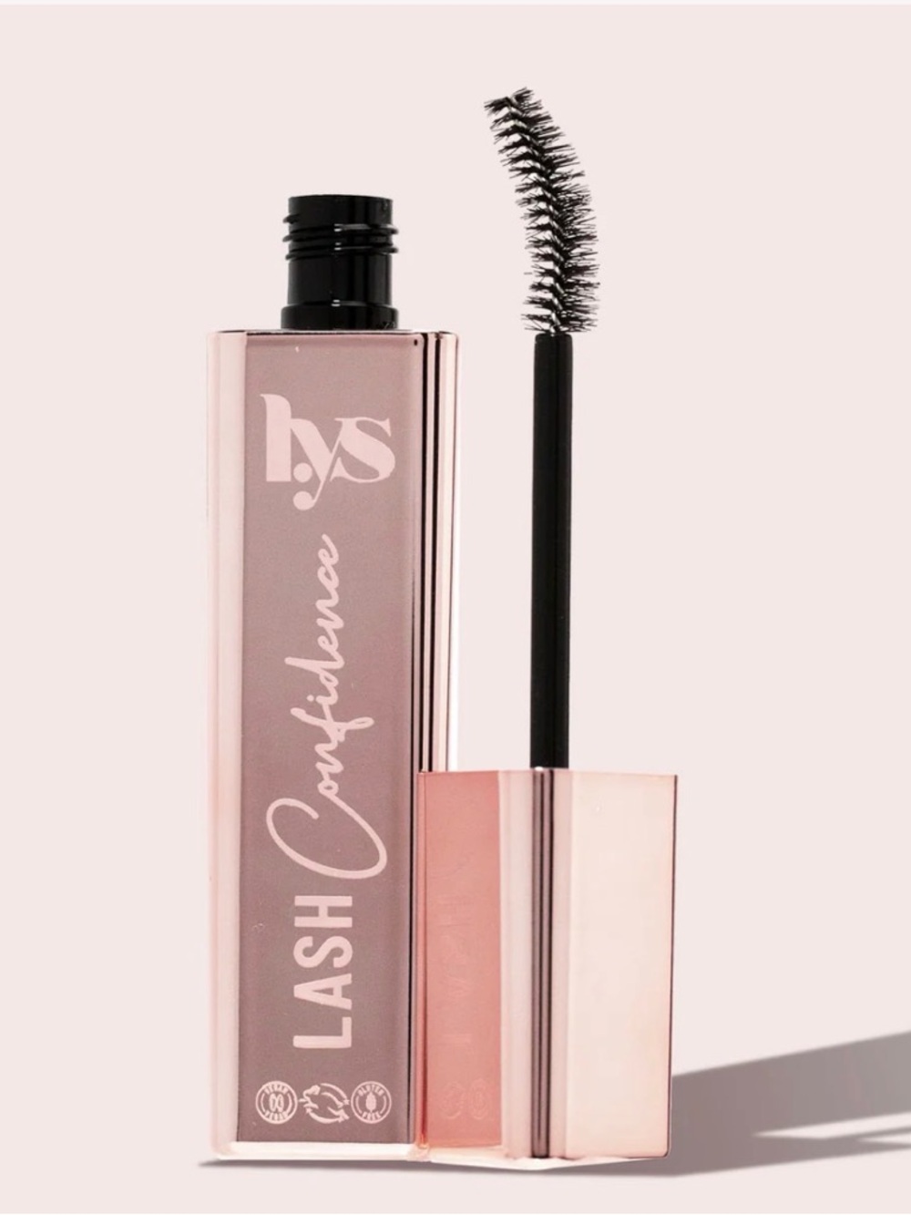 NEW LYS Lash Confidence Curl + Length + Volume Clean Mascara Influential Black